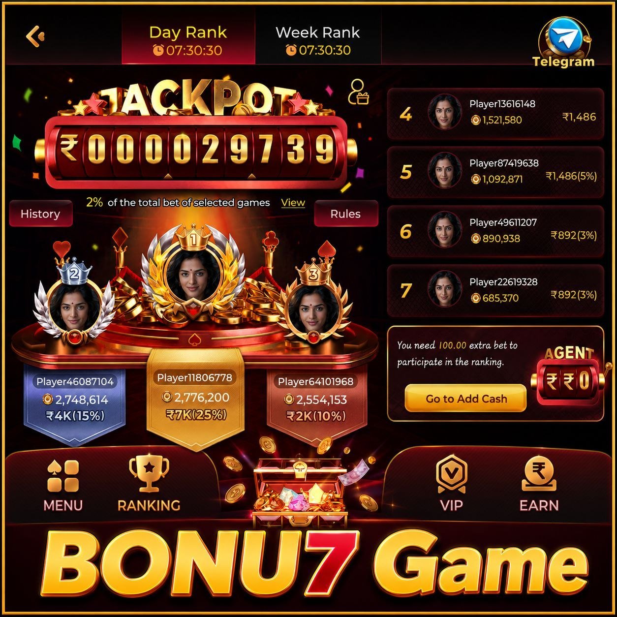 BONU7 App homepage displaying online slots, casino games, sports betting, and welcome bonus offers.